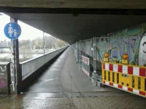 Stephanibrücke Fußweg (Radfahren erlaubt)
