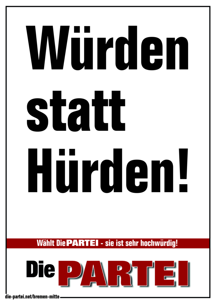 Würden statt Hürden! 