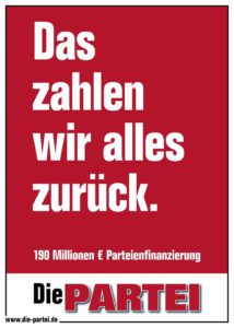 Das zahlen wir alles zurück.