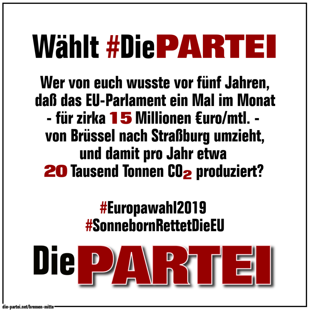 Europäischer Reisezirkus: Sonneborn pendelt zwischen Brüssel und Straßburg