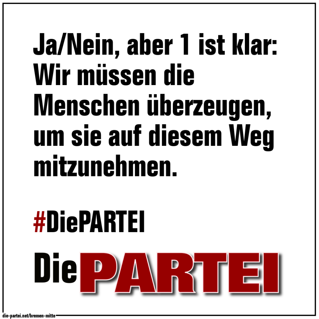 #07 Ja/Nein, aber 1 ist klar: Wir müssen die Menschen überzeugen, um sie auf diesem Weg mitzunehmen.