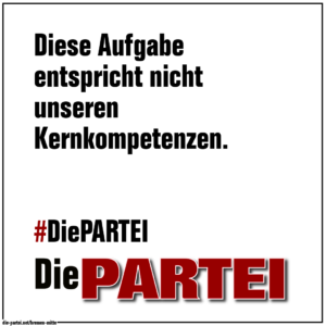 #08 Diese Aufgabe entspricht nicht unseren Kernkompetenzen.