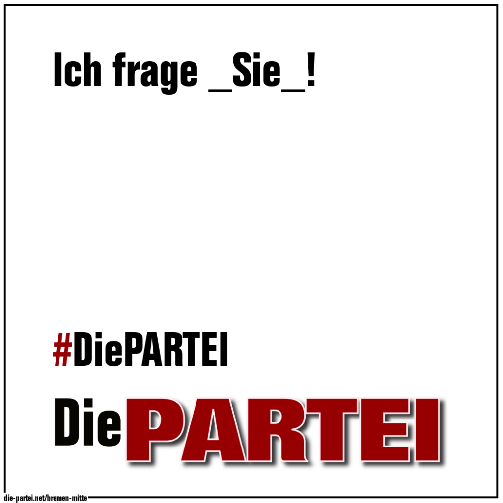 #12 Ich frage _Sie_!