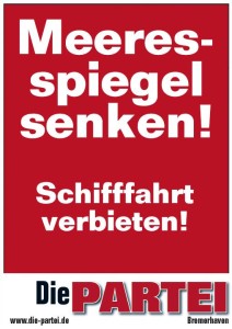 Meeresspiegel senken