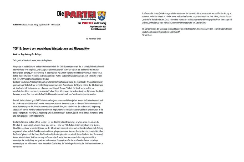 Redetext zu TOP 15 am 12.12.2022