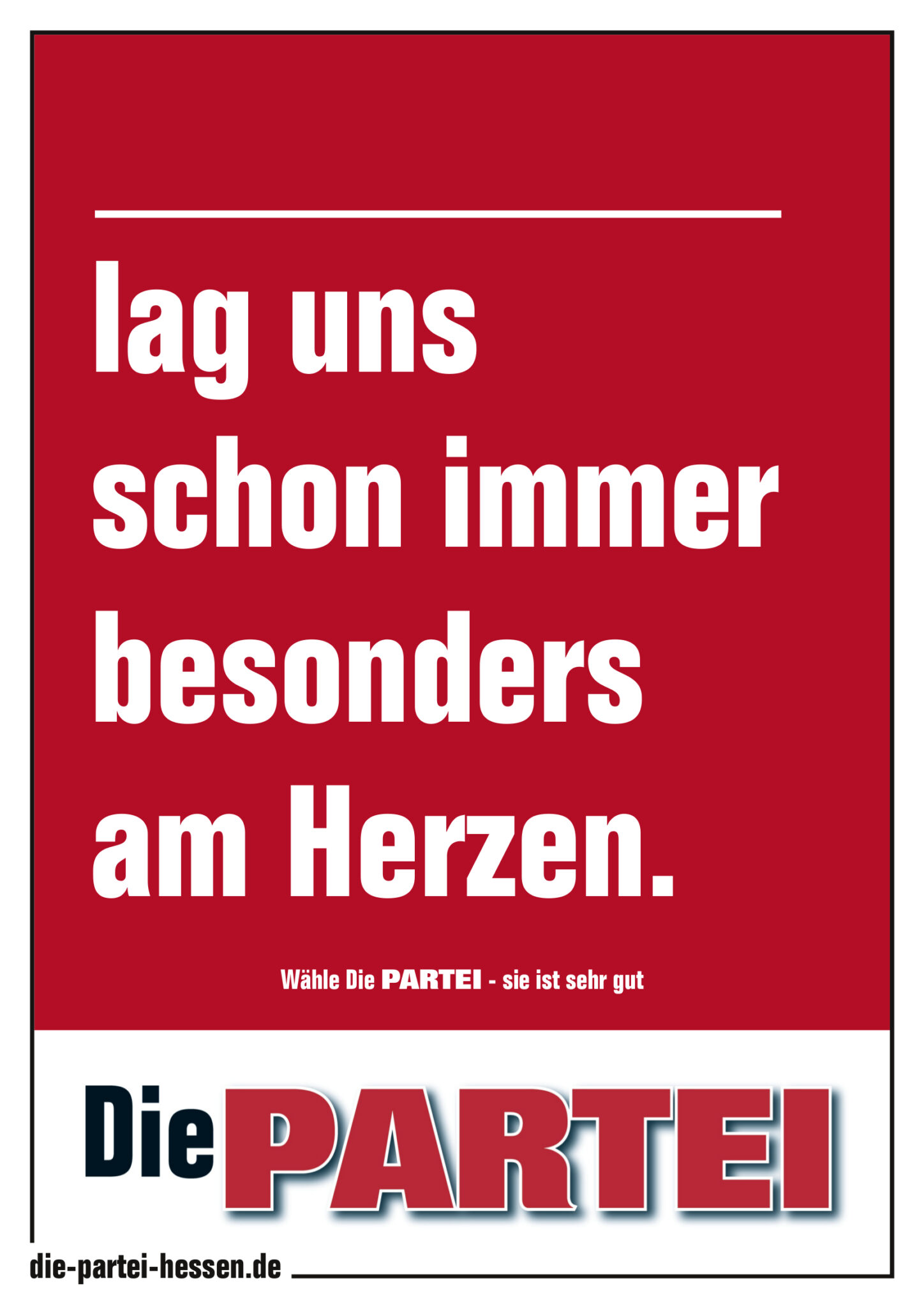 Das dritte Wahlplakat | Die PARTEI Darmstadt
