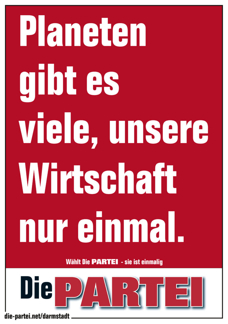 Wahlplakate | Die PARTEI Darmstadt
