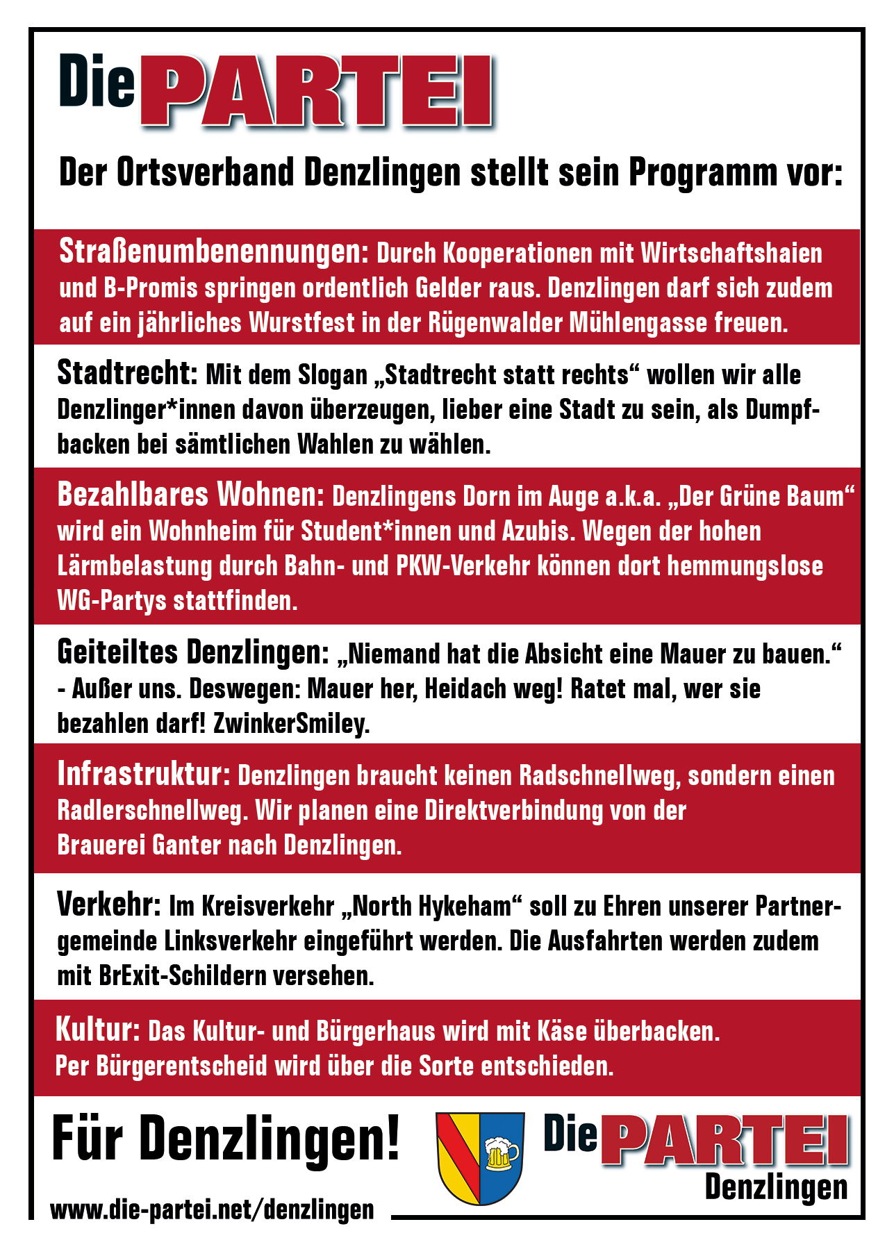 Programm | Die PARTEI Denzlingen