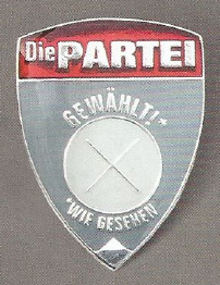 geheimes MAndatsträger Abzeichen Der PARTEI