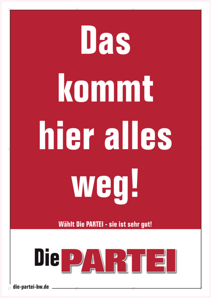 Das kommt hier alles weg!