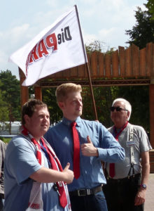 Der zurückgetretene Kreisvorsitzender Sandro Jahn (links) und sein Stellvertreter Philipp Hennig