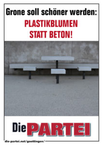 Die PARTEI hat klare Vorstellungen wie man Grone entwickeln kann.