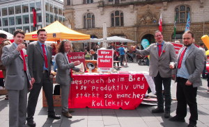 PARTEI-Stand zum 1.Mai