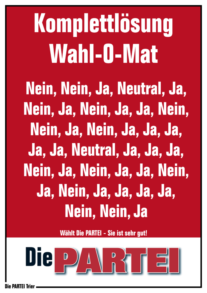 Wahl-O-Mat Die richtigen Antwortren