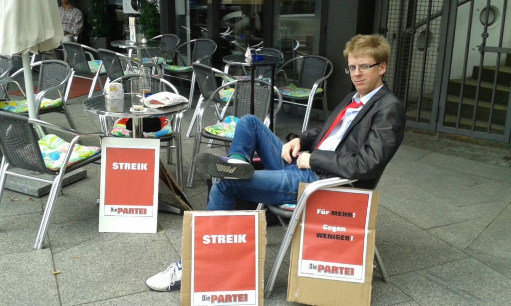 Die PARTEI unterstützt Streik – egal, wer streikt | Die PARTEI Köln