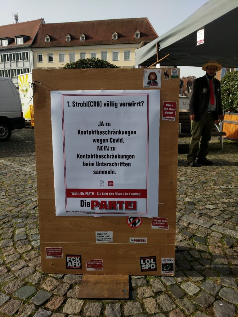 Mahnwache JA und NEIN zu Kontaktbeschränkungen