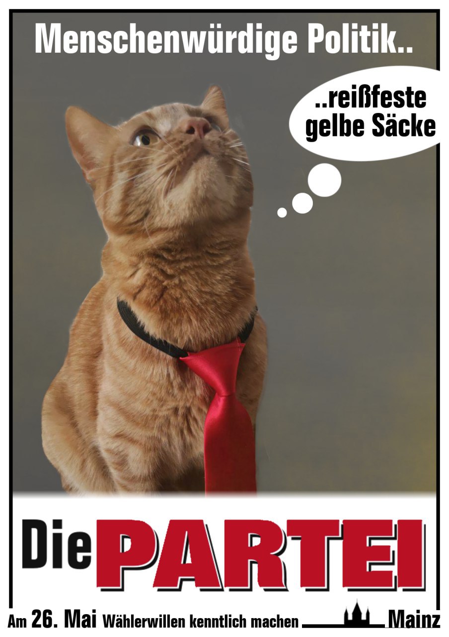 Partei Flyer Galerie | Die PARTEI Mainz