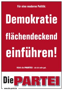 Für eine moderne Politik: Demokratie flächendeckend einführen!