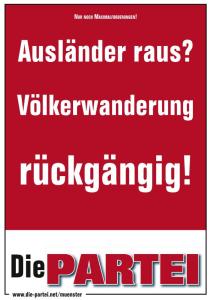 Nur noch Maximalforderungen! Ausländer raus? Völkerwanderung rückgängig machen!
