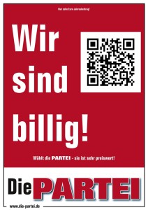 Wir sind billig!