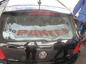 Das PARTEImobil des KV Münster