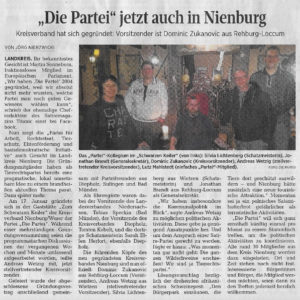 Die PARTEI jetzt auch in Nienburg