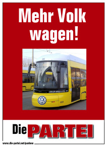 Mehr Volk wagen