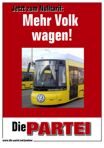 Mehr Volk wagen Nulltarif