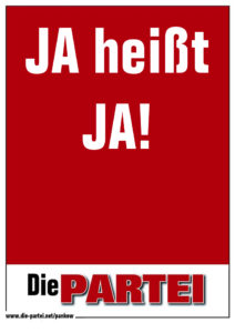 JA heisst Ja
