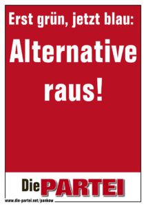 erst Gruen dann blau klein