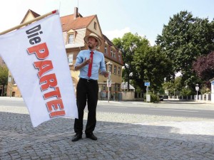 Auf dem Zentralplatz in Coswig - Radebeul