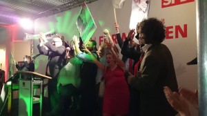 Bei den Sozialdemokraten auf der Bühne