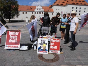 Foto mit Wählern und so