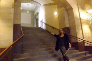 Immerhin - die Treppenhäuser sind ganz ordentlich und geeignet, Bürgerbegehrlichkeiten beim Hochsteigen kleiner werden zu lassen