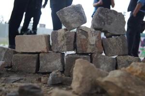 Mauergrundsteinlegung in Flöha