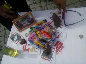 Stillleben am Wahlstand