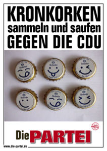 kronkorken SAMMELN UND SAUFEN GEGEN DIE CDU2