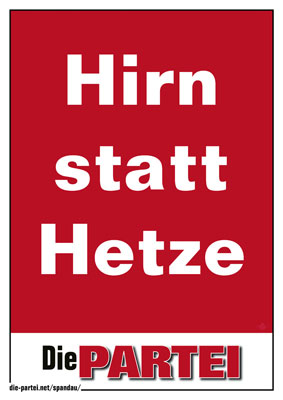 #HirnStattHetze