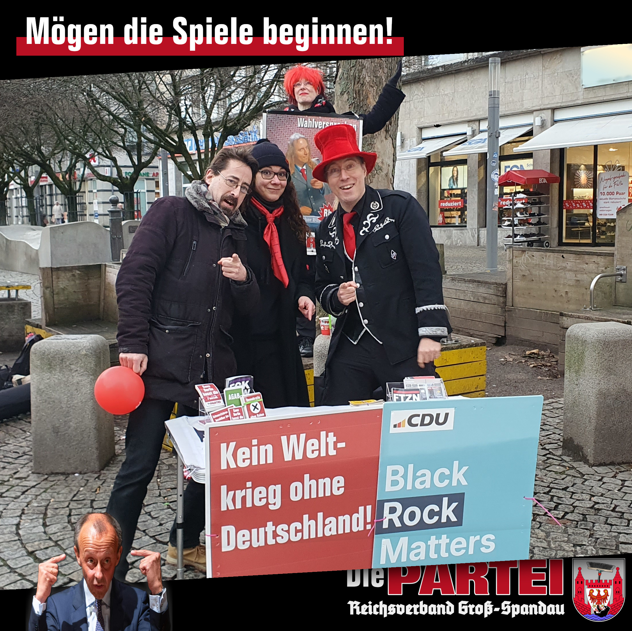 Parteienzirkus in Spandau, moderiert von Die PARTEI Spandau